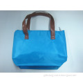 China Bag Manufacture Wholesale Polyster Blue Simple Style and Durable Tote Shopping Bag Promotional Bag